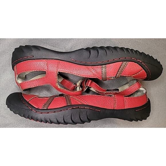 JBU by Jambu Dune Encore Flats Red Vegan Leather Women’s 9.5M GUC - Picture 6 of 9